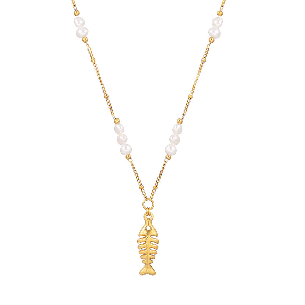 Fish Pearl Necklace