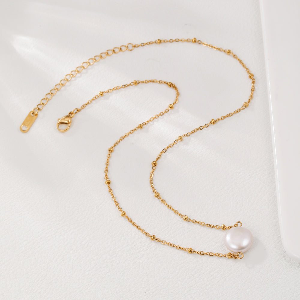 Round Pearl Necklace