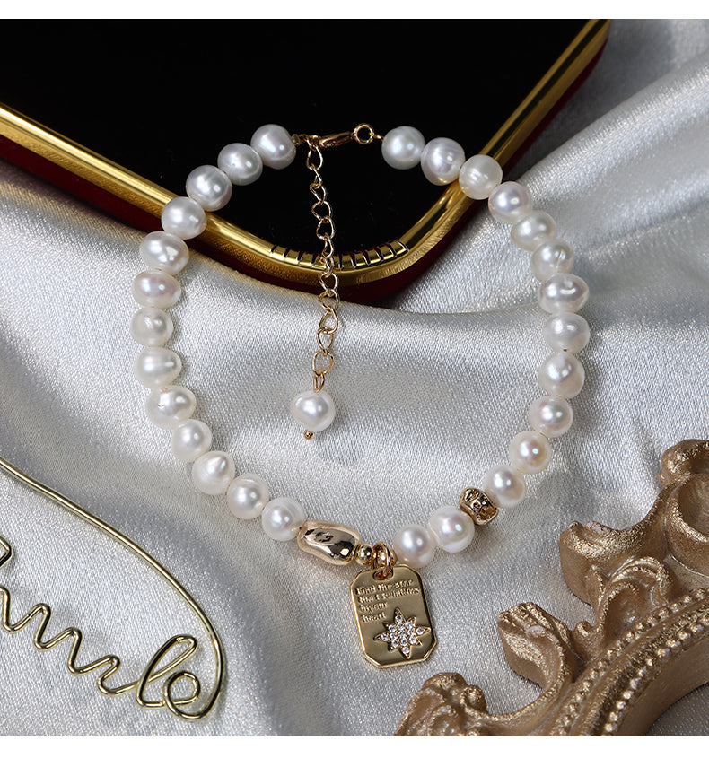Beaded Pearl Bracelet