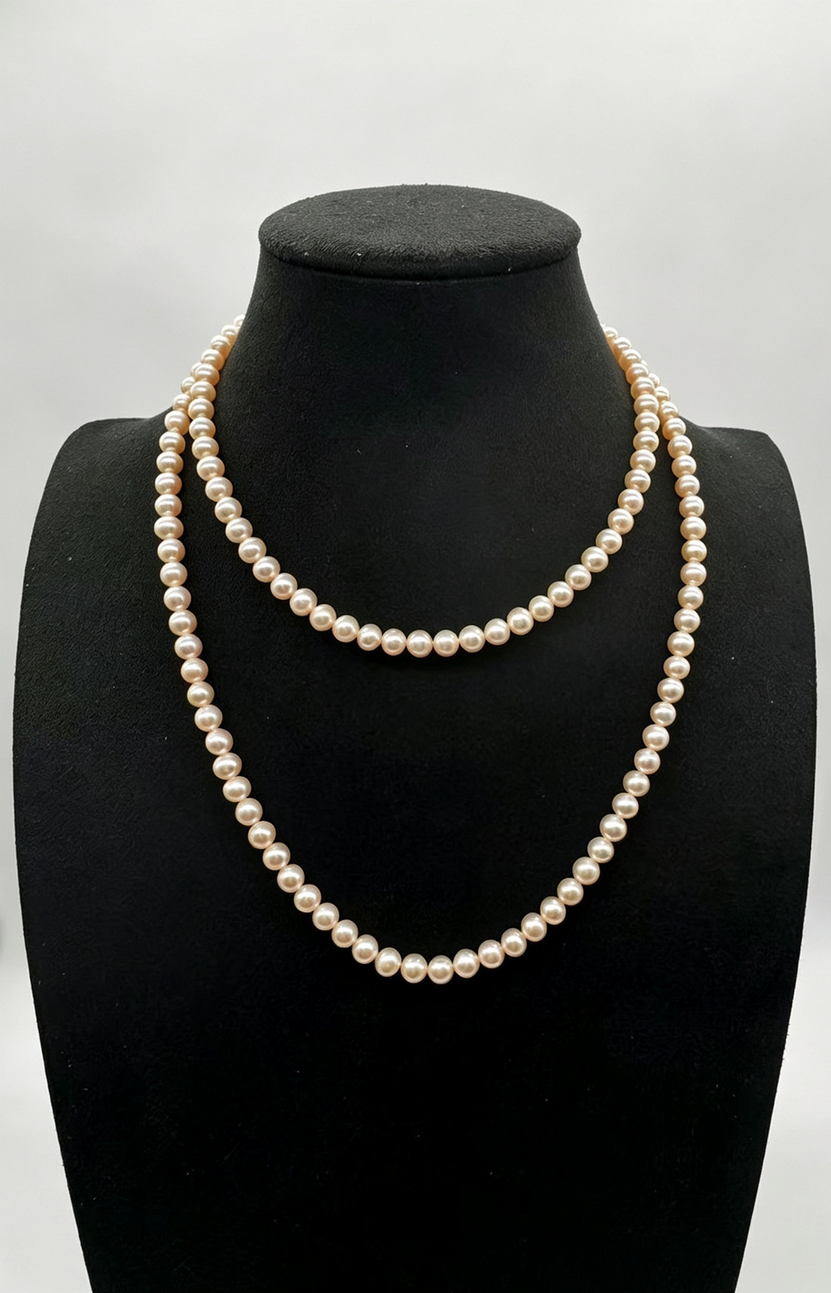 Pink Pearl Long Necklace Gold-Plated 79cm