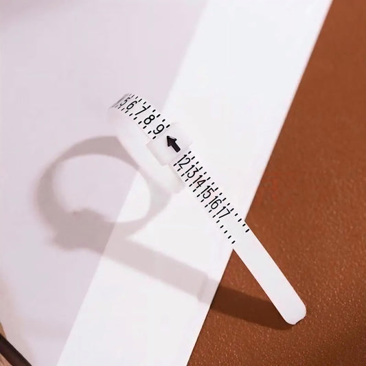 Plastic Ring Sizer Finger Measuring Tool