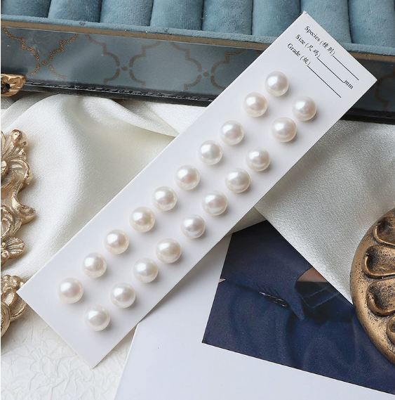4mm Cool White Pearl 925 Silver Stud Earring (Single)