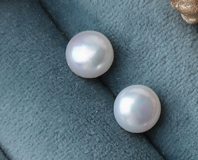 7mm Pearl Stud Earrings 925 Silver
