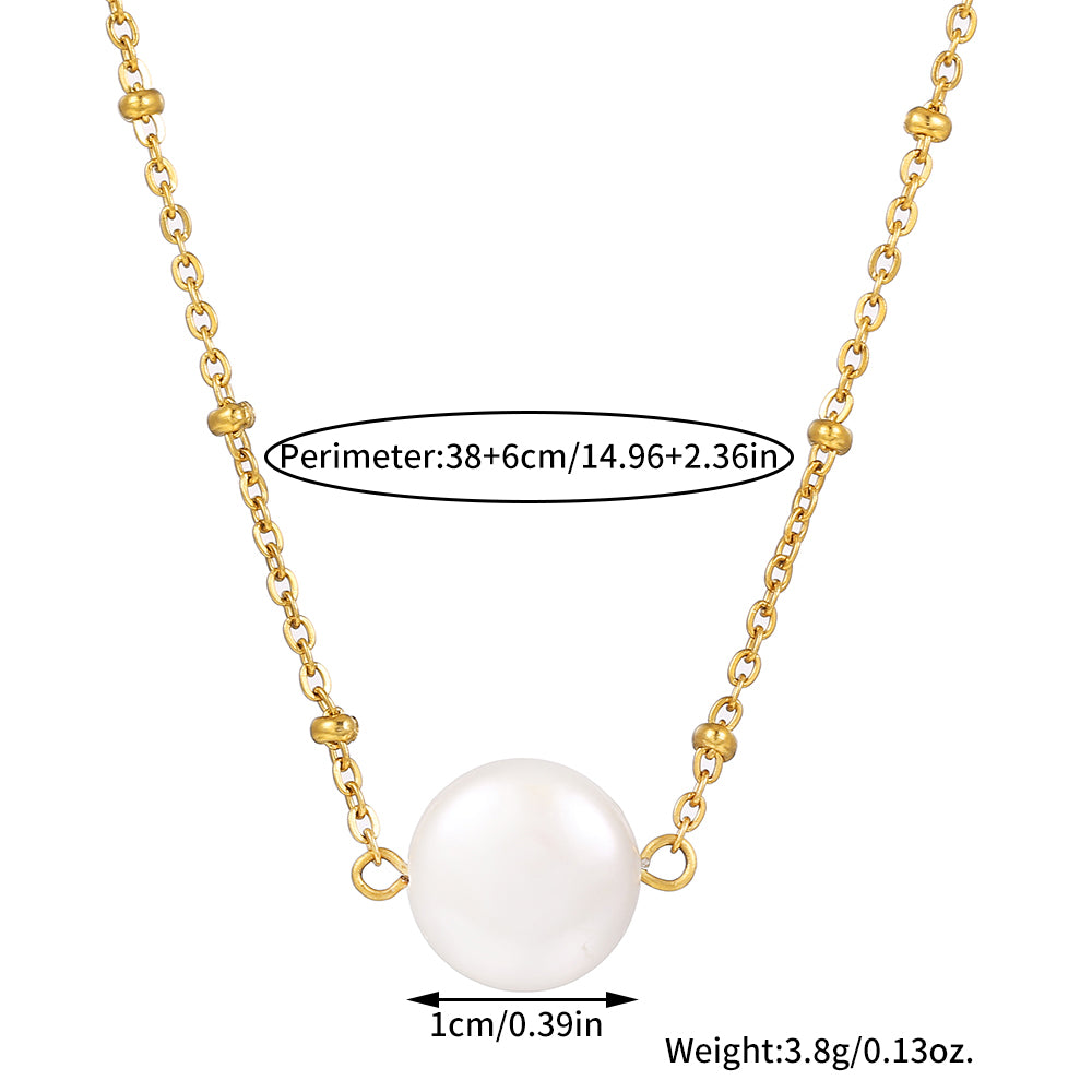 Round Pearl Necklace