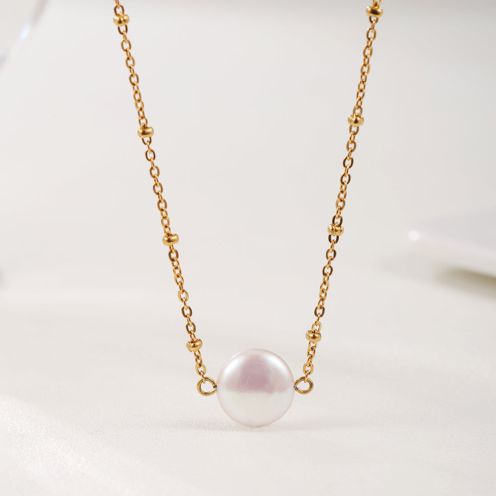 Round Pearl Necklace