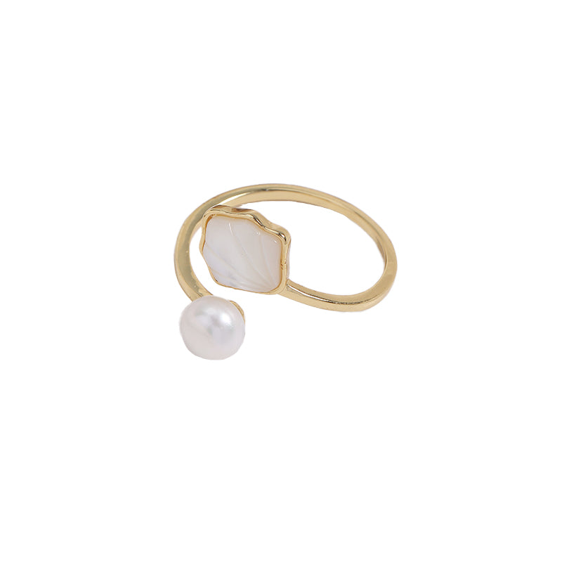 Pearl & Shell Artistic Ring